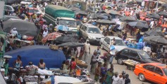 All about Ivory Coast for Kids - Image of the Market Street in Ivory Coast